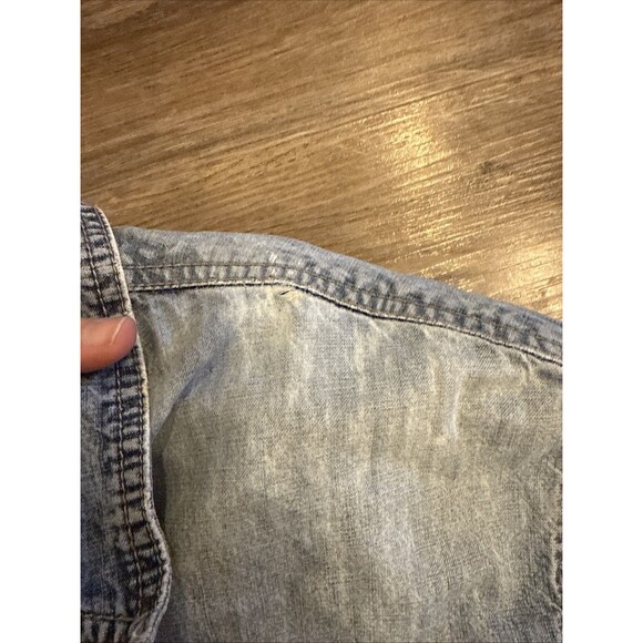 Vintage 90’s Marithe Francois Girbaud Denim Shirt Mens Size L - Picture 6 of 10